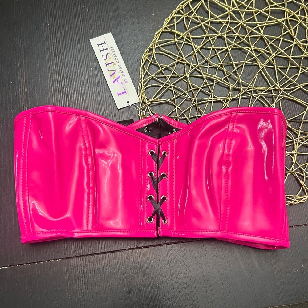 NEW NWT LAVISH DAISY CORSET PINK
XL
